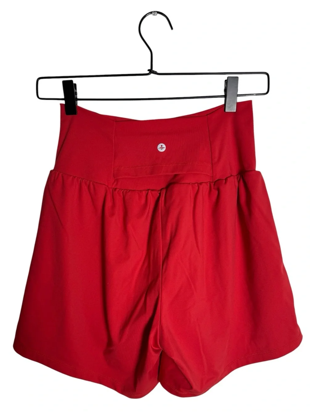 Halara SoftlyZero Airy 2-in-1 Yoga Shorts Winterberry Red Small